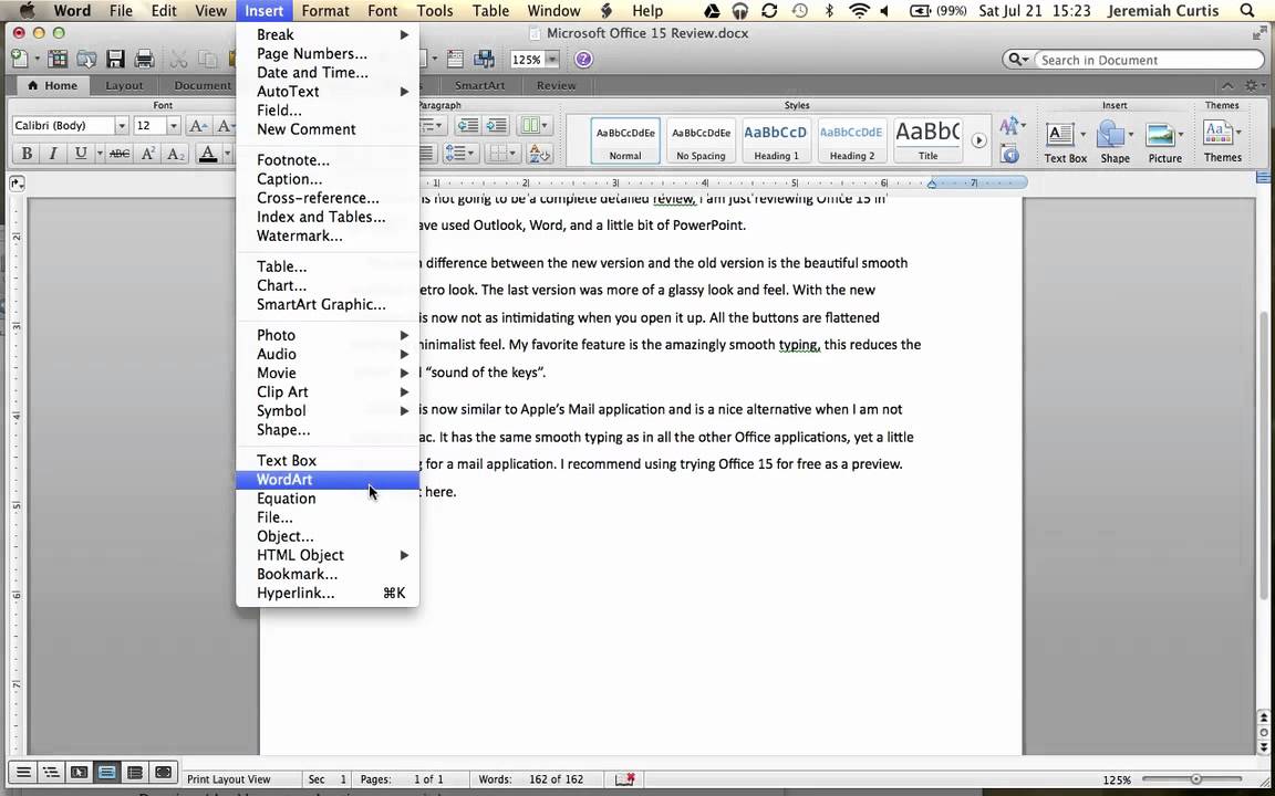 Excel For Mac Insert Word Document